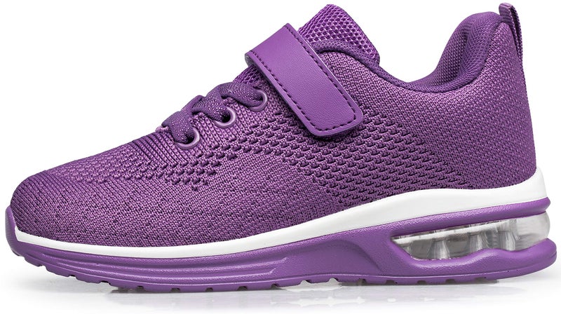 Anlarach Kids Toddler Shoes Boys Girls Athletic Running Shoes Air Cushion Sneakers for Toddler 6 Purple - Image 1
