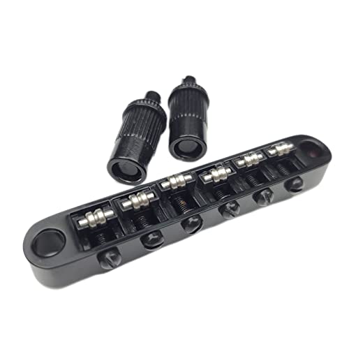 Kaynes Black Guitar Roller Saddle Bridge Tune-O-Matic Bridge with Roller Saddles For Epiphone Les Paul LP SG Style 6 String Electric Guitar BM005 - Image 1