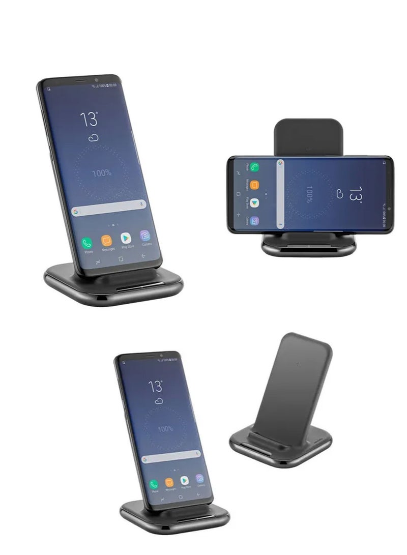 ubiolabs Wireless Charging Stand with Qi-Certified Fast Charging technology for iPhone and Samsung Galaxy WCB229C - Image 4