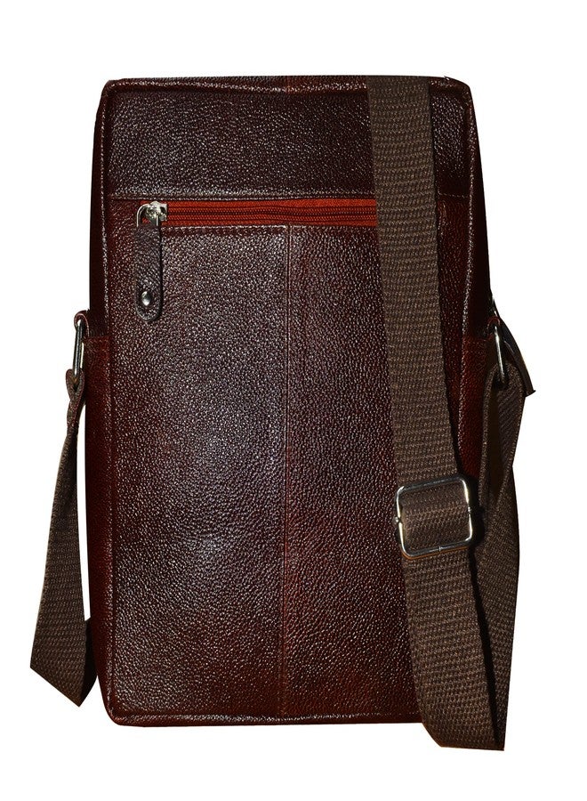 ABYS Genuine Leather Unisex Leather Bag||Cross Over Shoulder Messenger Bag (IN16CF) - Image 2