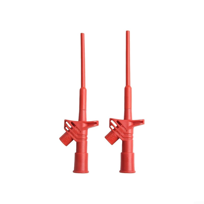 Red Insulated Multimeter Test Probes 10A 4mm Socket CAT III 1000V Double PVC Safe - Image 3