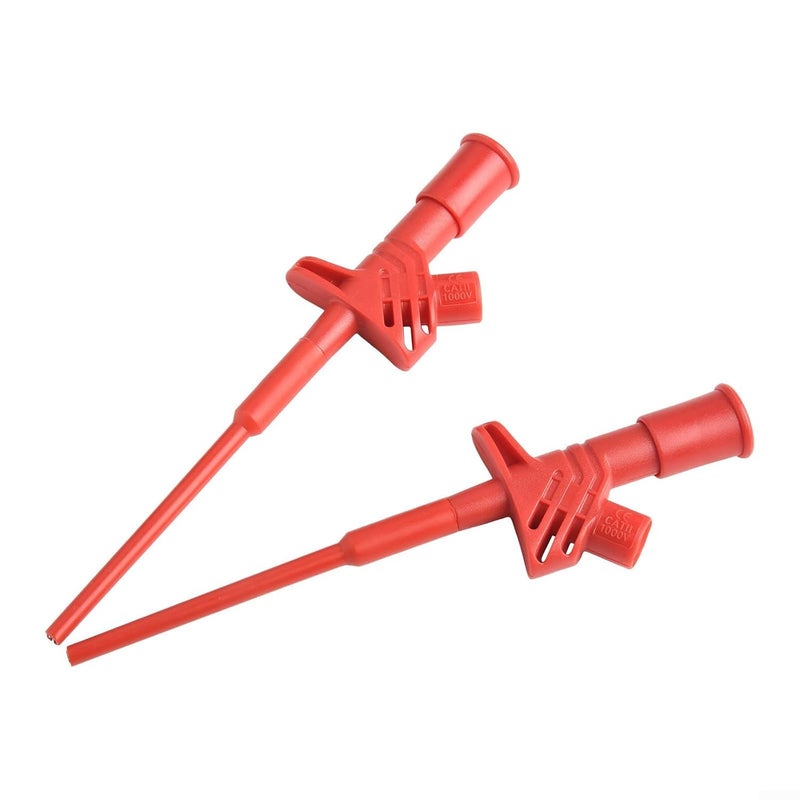 Red Insulated Multimeter Test Probes 10A 4mm Socket CAT III 1000V Double PVC Safe - Image 4