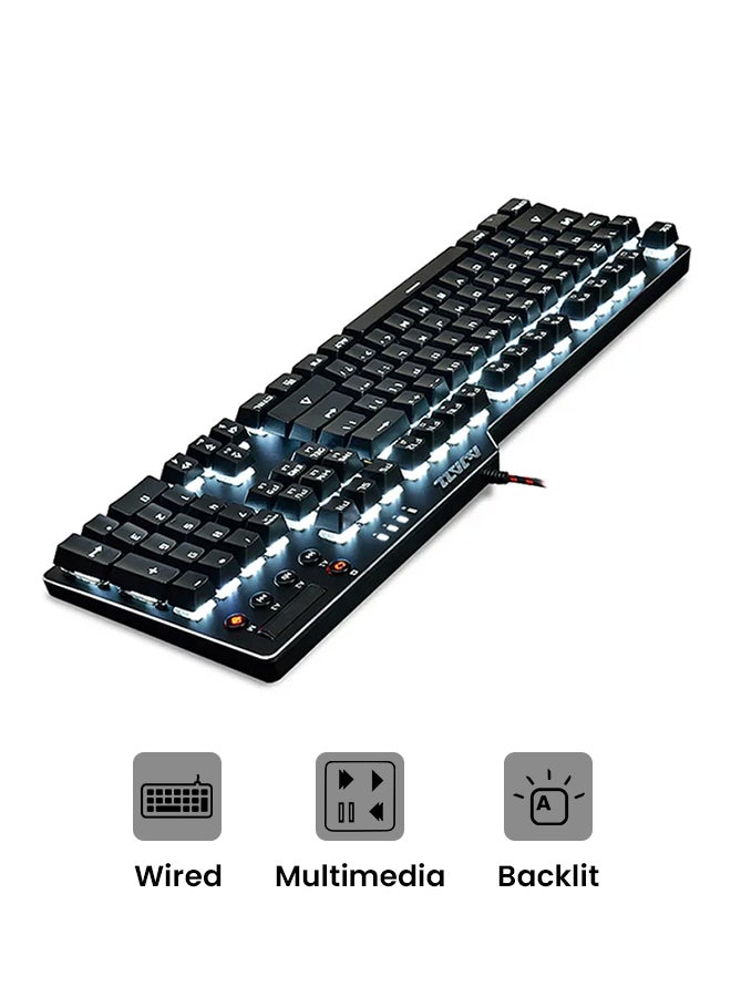 Ajazz AK35I NKRO Keyboard Black/Blue - Image 2