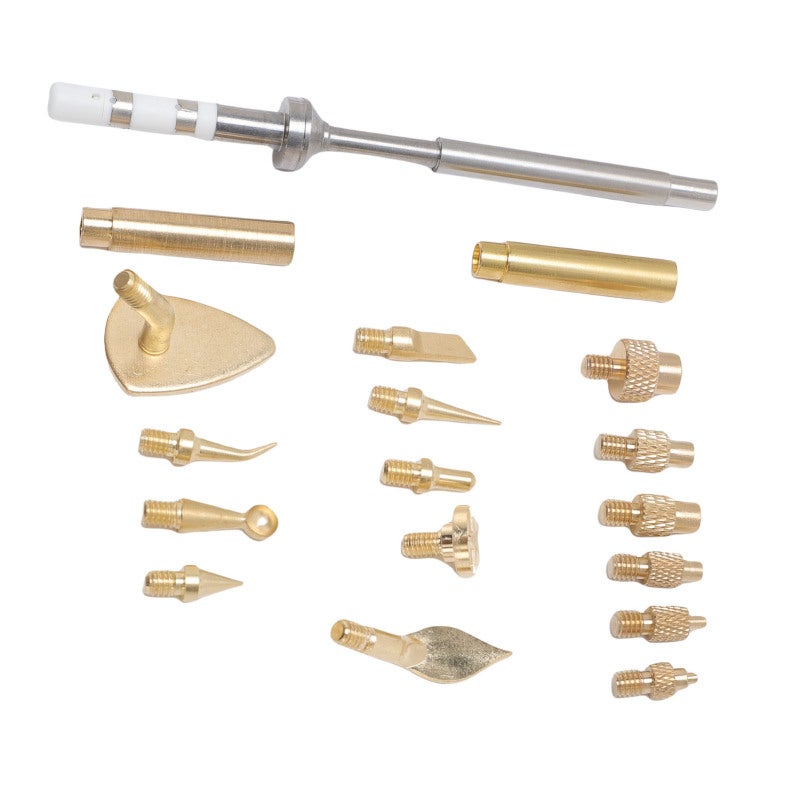 Heat Set Insert Tool Kit: Premium Brass Female Thread Tips - Quick Switching 3D Printing Finishing Tool for 3D Printing & Welding Projects - Image 4