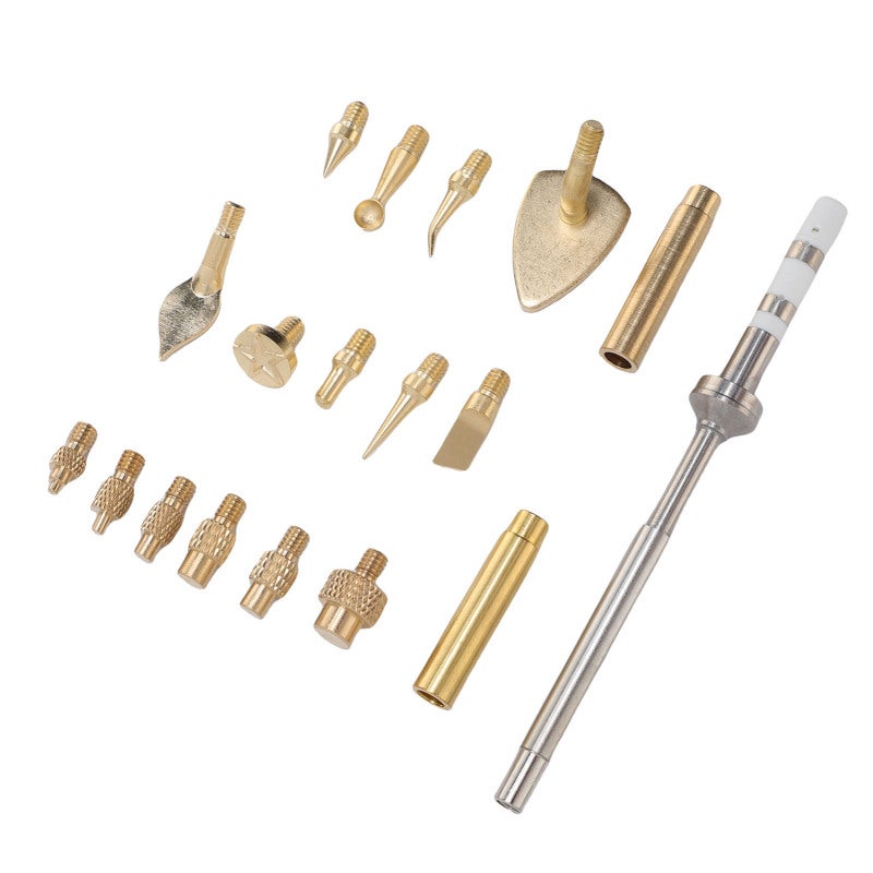 Heat Set Insert Tool Kit: Premium Brass Female Thread Tips - Quick Switching 3D Printing Finishing Tool for 3D Printing & Welding Projects - Image 3