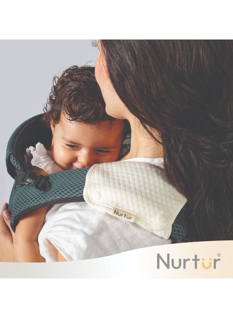 Nurtur Willow Deluxe Mesh Infant Baby Carrier – Premium Fabric, Dual-Facing Comfort, Adjustable Cushioned Straps, & Built-In Baby Bib  - Image 4