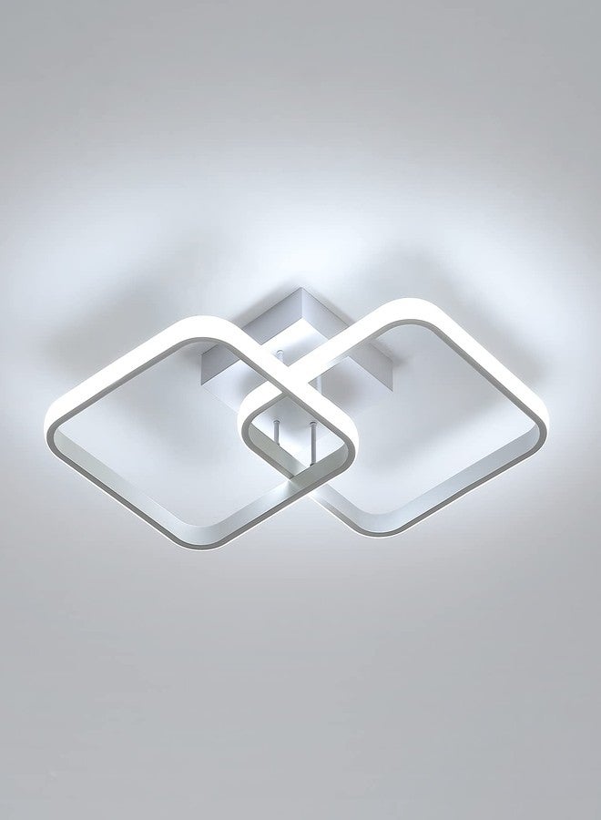 Desidiya ثريا ديزيديا العصرية ذات التصميم البسيط والقابلة للتعتيم بتقنية LED، 4 مصابيح مربعة كبيرة حديثة مثبتة على السقف مع إضاءة قابلة للتعديل، ثلاثة ألوان قابلة للتعتيم لغرفة النوم وغرفة المعيشة، إضاءة سقفية معلقة - Image 1