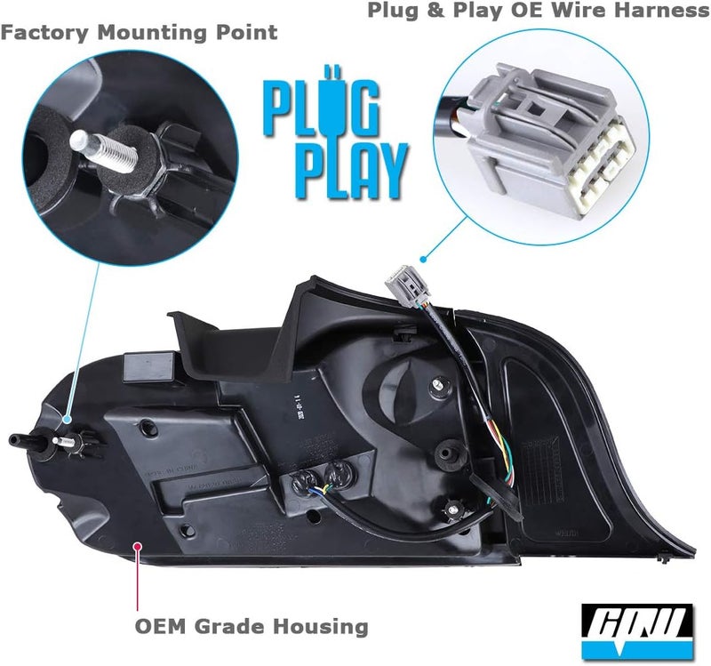 CPW Euro Style LED Tail Lights for 2015-2022 Ford Mustang - Sequential Plug & Play (Clear) - Image 3