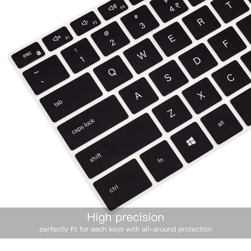 imComor Keyboard Cover for 2020 Dell New XPS 13 9300 9310 13.4 inch Laptop Keyboard Cover Protective Skin, Dell XPS 13 9300 9310 Accessories, New XPS 13 9300 9310 Standard Keyboard Skin, Black (US Layout) - Image 3