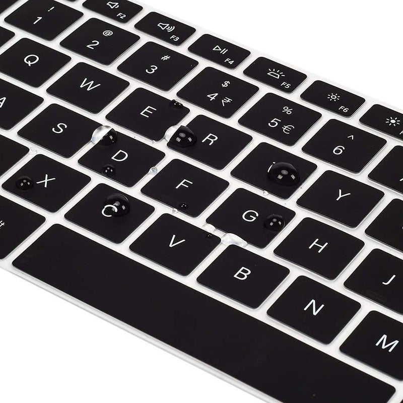 imComor Keyboard Cover for 2020 Dell New XPS 13 9300 9310 13.4 inch Laptop Keyboard Cover Protective Skin, Dell XPS 13 9300 9310 Accessories, New XPS 13 9300 9310 Standard Keyboard Skin, Black (US Layout) - Image 4