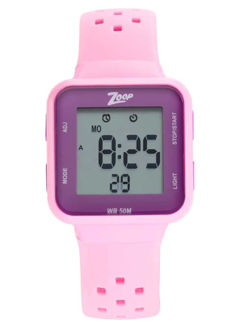 Zoop Kids Unisex Digital Round Shape Silicone Wrist Watch 16022PP02 - 40.3 Mm - Image 3