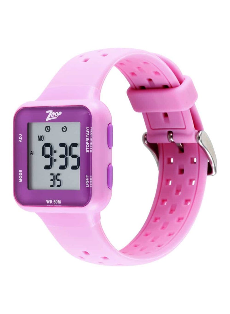 Zoop Kids Unisex Digital Round Shape Silicone Wrist Watch 16022PP02 - 40.3 Mm - Image 4