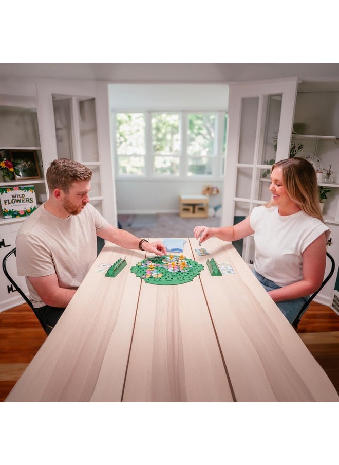 MOOSE - Wild Flowers Family Fun Strategy Game, Grow & Claim Flowers By Placing Tiles & Bumble Bees To Secure Your Blooms Before Others, Complete Garden Cards To Score Big! Solo Play & 1 To 4 Players Aged 8+ - Image 1