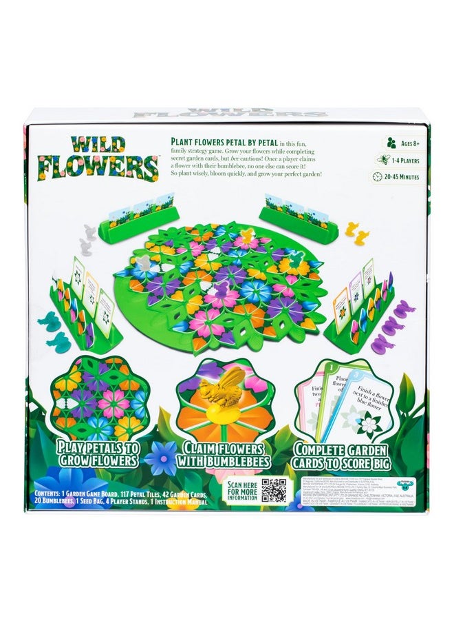 MOOSE - Wild Flowers Family Fun Strategy Game, Grow & Claim Flowers By Placing Tiles & Bumble Bees To Secure Your Blooms Before Others, Complete Garden Cards To Score Big! Solo Play & 1 To 4 Players Aged 8+ - Image 1