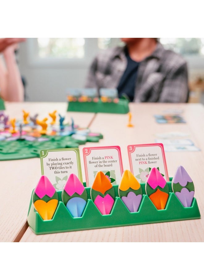 MOOSE - Wild Flowers Family Fun Strategy Game, Grow & Claim Flowers By Placing Tiles & Bumble Bees To Secure Your Blooms Before Others, Complete Garden Cards To Score Big! Solo Play & 1 To 4 Players Aged 8+ - Image 1