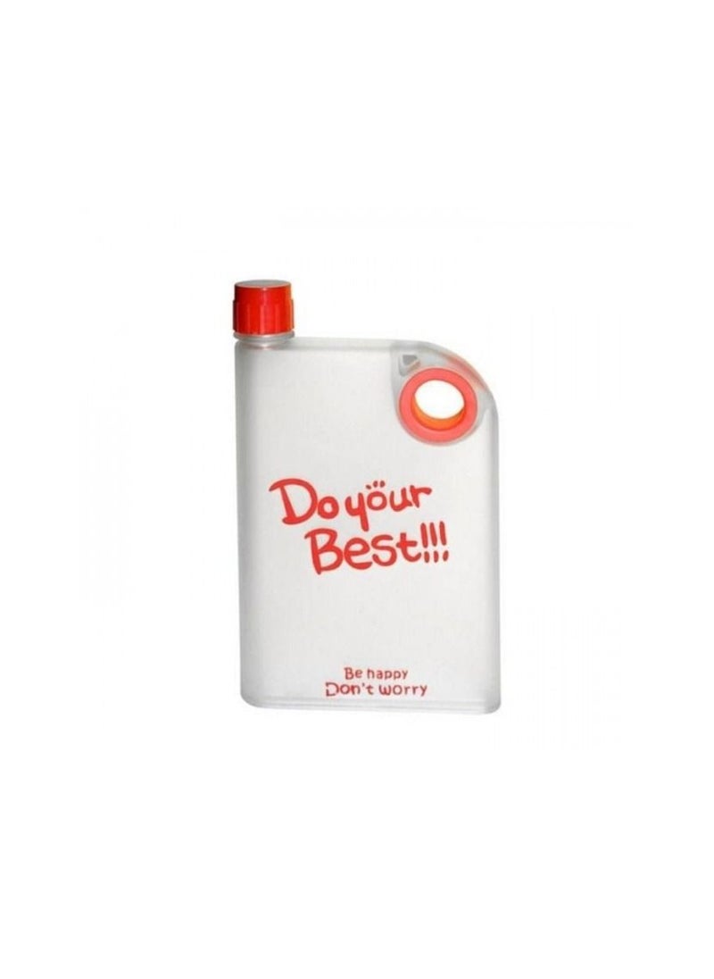 Spaceshoop - Plastic rectangle water bottle do your best design with lid for kitchen - Image 1