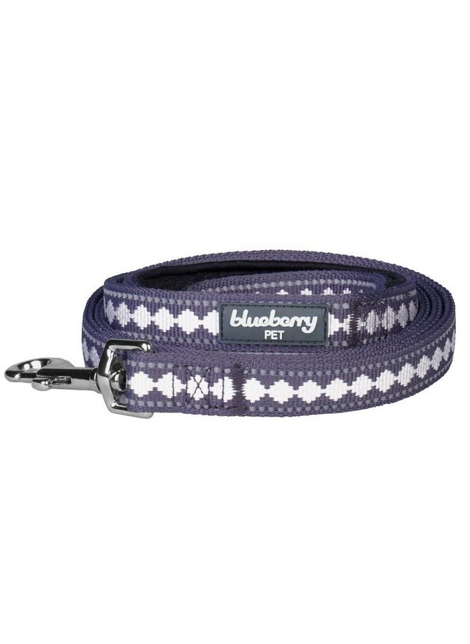 Blueberry Pet 3M Reflective Jacquard Dog Leash with Soft & Comfortable Handle, 4 ft x 1", Purple Grey, Large, Leashes for Dogs - pzsku/ZF74F808F05EF1FA7B889Z/45/_/1737031677/9a7b5e21-5c42-4b31-9fdb-05ca32354c25