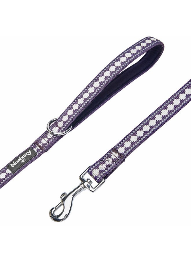 Blueberry Pet 3M Reflective Jacquard Dog Leash with Soft & Comfortable Handle, 4 ft x 1", Purple Grey, Large, Leashes for Dogs - pzsku/ZF74F808F05EF1FA7B889Z/45/_/1737031748/8a02780f-9163-4e87-a0cc-2a74cc6be0e9