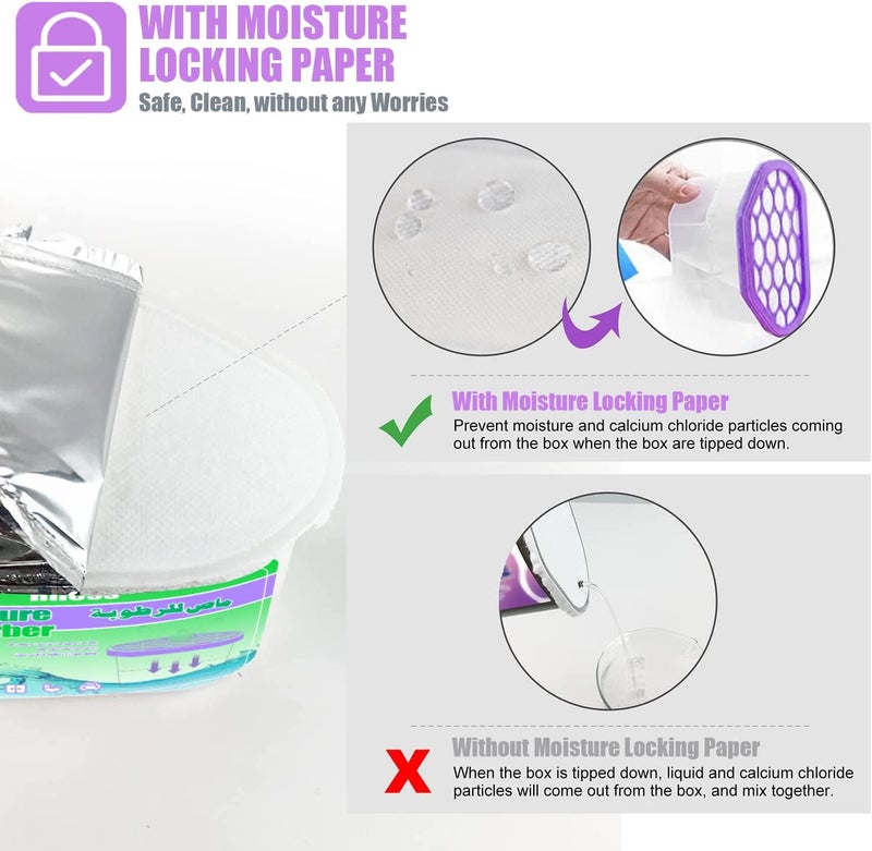 Rness Moisture Absorber Boxes,Mold-proof Deodorizing Desiccant Household Dehumidifier Boxes Fragrance-Free Humidity Absorber for Bathroom Closet Wardrobe Kitchen 6 Pack, 600ml/pcs - Image 5