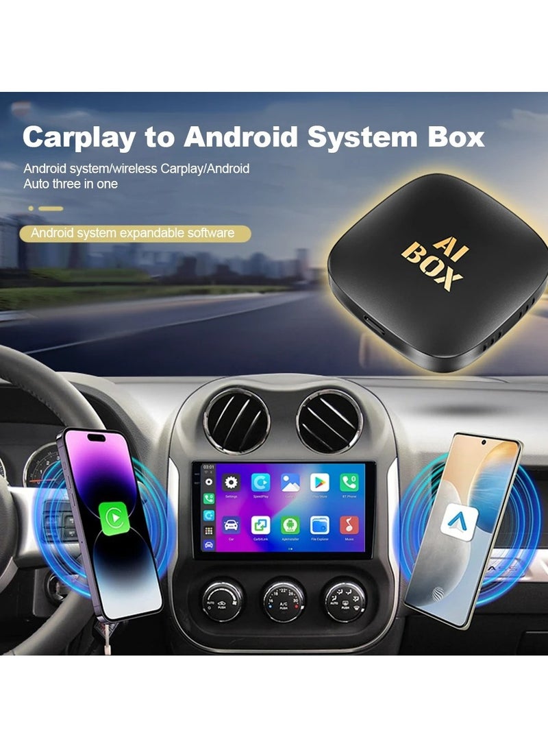 CarPlay Adapter 4+64GB Wireless AI Box, Supports YouTube Netflix, Wireless CarPlay & Android Auto, Plug & Play CarPlay Dongle with Split Screen - Image 5