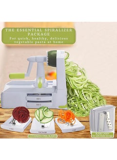 Garlo 5-Blade Vegetable Spiralizer: Strongest Spiral Slicer, Best Veggie Pasta Spaghetti Maker for Low Carb/Paleo/Gluten-Free/Vegan Meals, With Extra Blade Caddy  - Image 3
