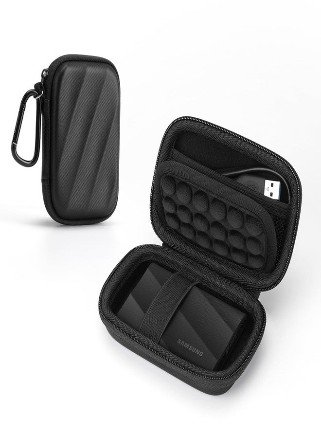 SQERO SSD Hard Case Compatible with Samsung T9/T7 Shield/T7 Portable SSD Drive USB 4TB,2TB,1TB, Portable Travel Carrying Storage Protective Cover Bag (Black) - Image 1
