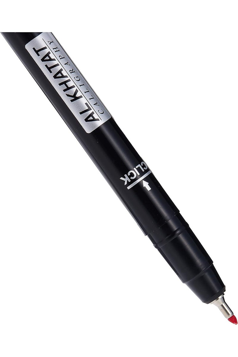 Al Khatat Calligraphy Pen, 2 mm Line Width, Red - Image 2