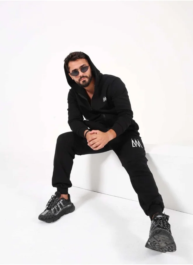 I Am The Company UNISEX SWEATPANTS - BLACK & WHITE