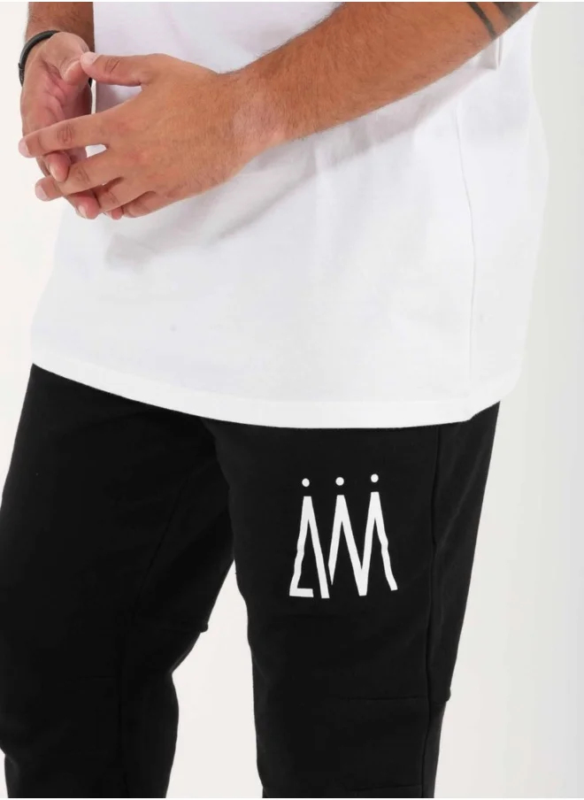 I Am The Company UNISEX SWEATPANTS - BLACK & WHITE