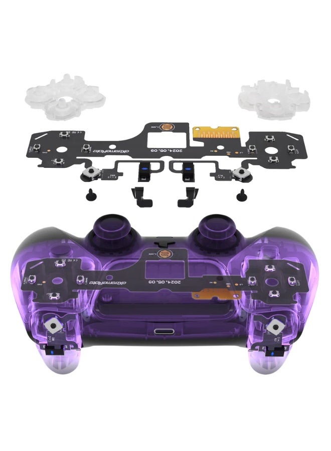 eXtremeRate مجموعة eXtremeRate الكاملة - مجموعة Clicky Kit V2 لوحدة تحكم PS5 BDM-040/050 أزرار وجه الكتف، ومجموعة مشغلات شعر Clicky Switch L2R2 الصغيرة، وأزرار وجه L1R1 اللمسية لنقرة الماوس لوحدة تحكم PS5 - Image 3