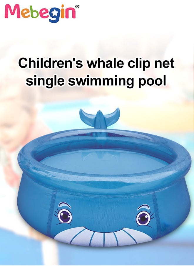 MEBEGIN - 175*62cm Whale Shape Inflatable Swimming Pool, Thickened Inflatable Lounge Pool Ball Pit, Cool Summer Swimming Pool Game, Suitatble for Family Use, Outdoor, Garden, Backyard and Summer Water Party - Image 1