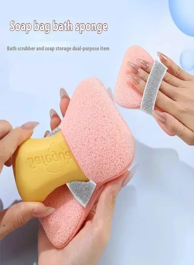 kesig® Luxury Bathing Loofah Sponge Exfoliator Scrubber for High Lather Cleansing (pack of2) - Image 2