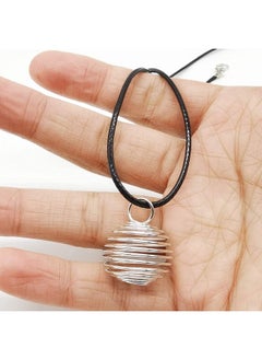 60Pcs Spiral Bead Cages Pendants With 60Pcs Chains 4 Sizes Silver Plated Spiral Stone Holder Necklace Cage Pendants For Necklaces Jewelry Making (8Mm 14Mm 20Mm 25Mm) - pzsku/ZF74FAEFEC4684F91A3A4Z/45/_/1724479711/04b37065-10e5-4d54-9fc6-01af98742d82