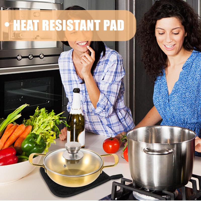 Thickened Cotton Pot Mats 2pcs Multi Use Insulation Pads for Kitchen Dining Table - Image 5