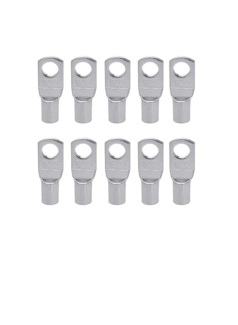 Copper Cable Lugs 10Pcs Set-Wire Terminals, Connector Cable lugs Ring Battery SC Terminals, for Marine, Solar, Automotive, Electric, Home Applications etc (Hole Size 10mm, Cable Size 50mm)  - Image 3
