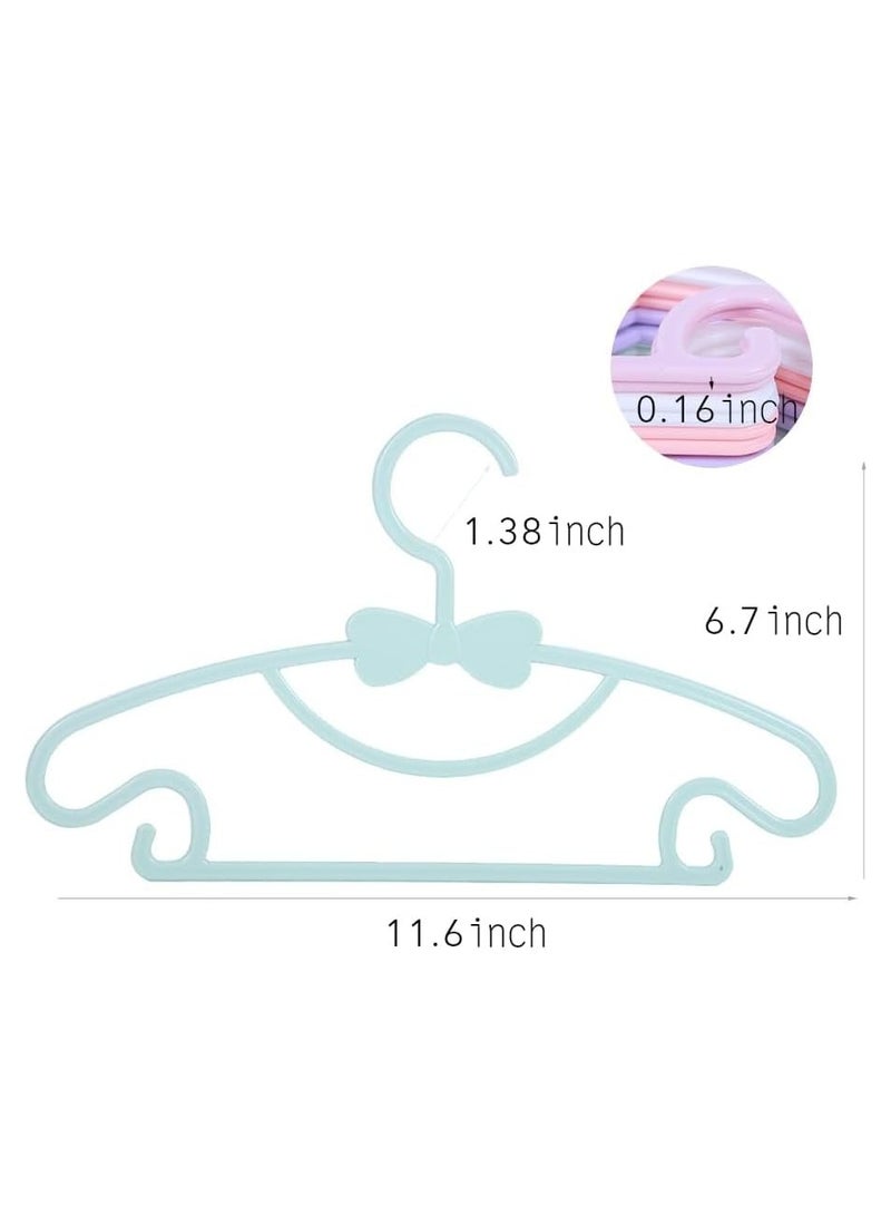 RATSAW 40-Piece Baby Hangers Set Durable Plastic Kids Hangers for Nursery Childrens Hangers Great as Toddler or Infant Clothes Hangers, 4 Colors - Image 4