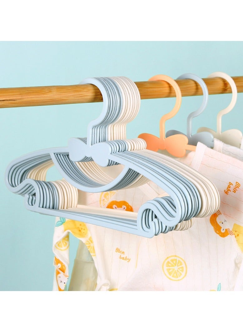 RATSAW 40-Piece Baby Hangers Set Durable Plastic Kids Hangers for Nursery Childrens Hangers Great as Toddler or Infant Clothes Hangers, 4 Colors - Image 3