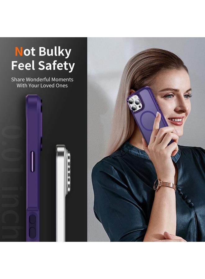 S-TOP Case For iPhone 16 Pro Max Hardware Lens Protection MagSafe Magnetic PC Hybrid TPU Phone Case - Image 5