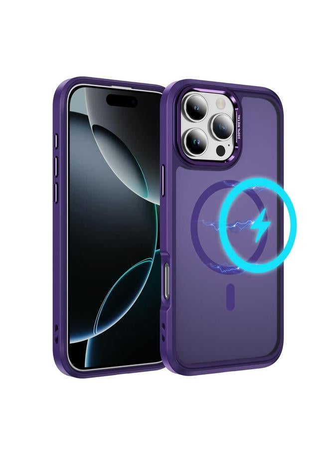 S-TOP Case For iPhone 16 Pro Max Hardware Lens Protection MagSafe Magnetic PC Hybrid TPU Phone Case - Image 1