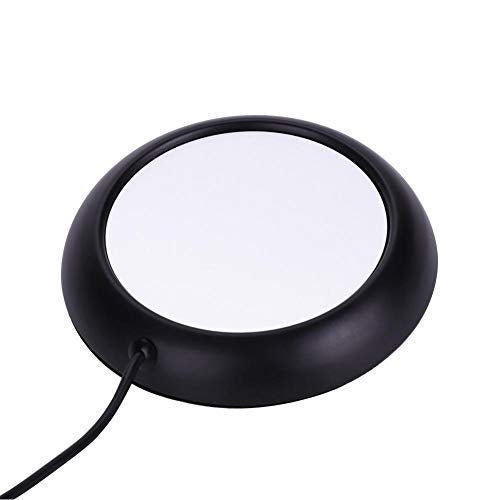 Hongzer USB Wood Grain Beverage Warmer - USB Coaster Warmer Heats Mugs & Tea/ Coffee - Office Heater Pad (Black) - Image 5