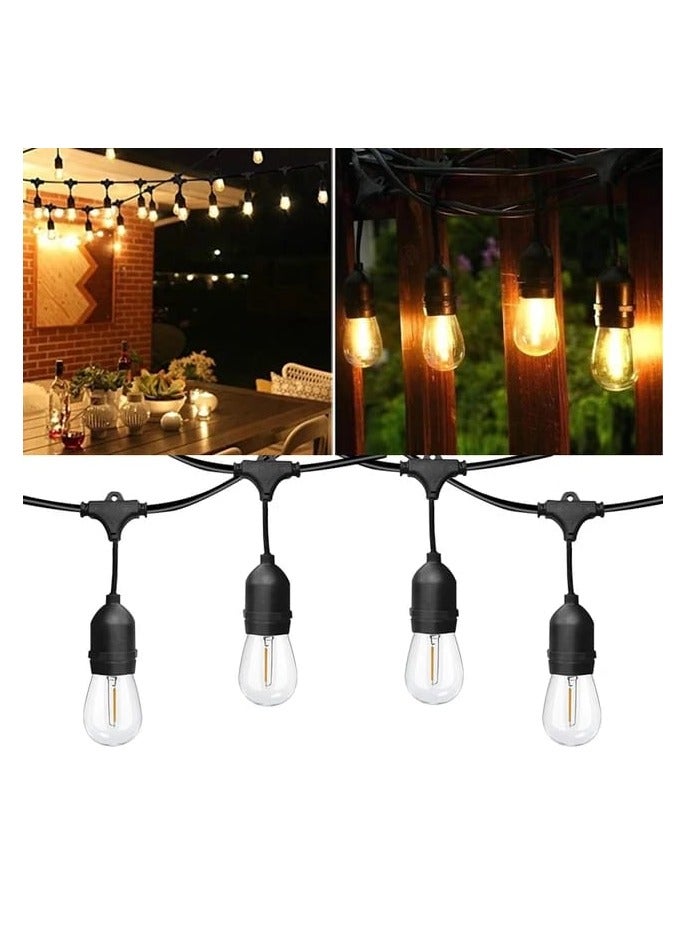 FAMI LIGHTS String Light Waterproof for Outdoor Decoration – E27 Yellow Bulbs for Diwali, Christmas, Wedding, and Party Sizes 100mr - Image 2