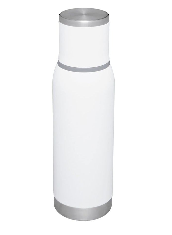 Stanley Stanley Adventure To Go insulated travel Cup 500 ml leak-proof stainless steel insulated bottle with anti-flow cap - White  - Image 2