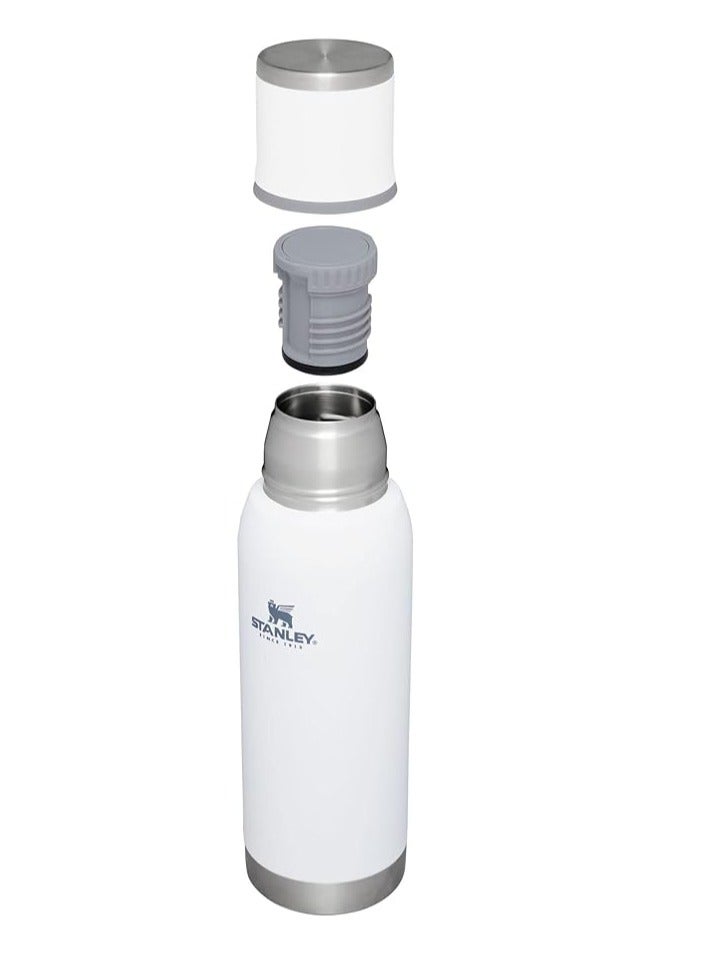 Stanley Stanley Adventure To Go insulated travel Cup 500 ml leak-proof stainless steel insulated bottle with anti-flow cap - White  - Image 3