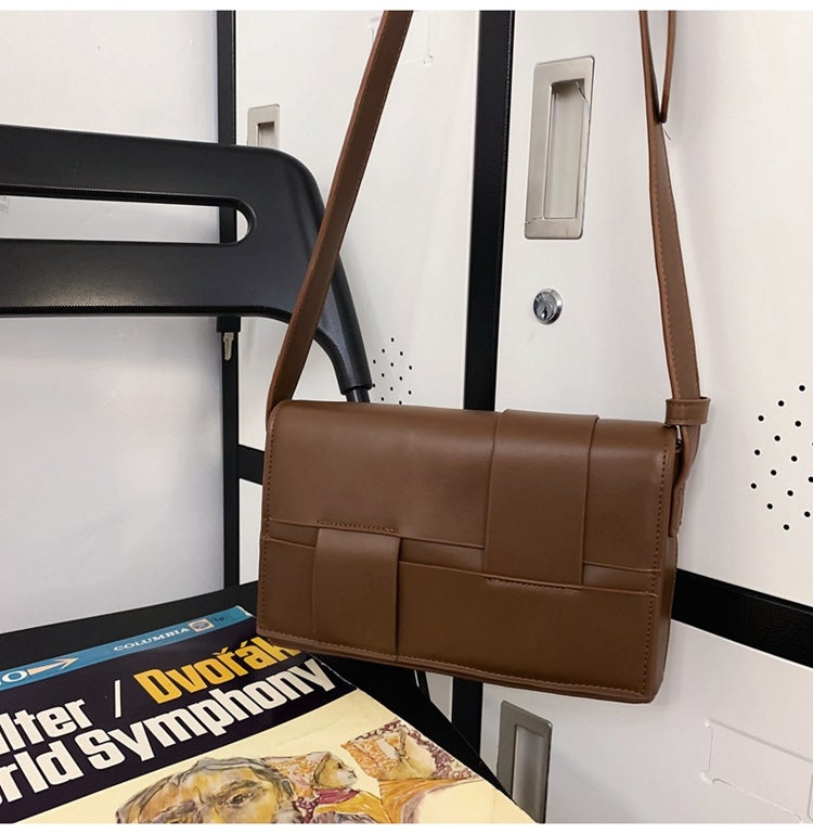 Men's Shoulder Bag, Versatile New Trendy Small Square Bag with Woven  Design - Image 1