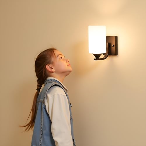 BrightLyt Wall Lights for Living Room Decoration, Wall Lamps for Bedroom, Diwali Home Decoration Items/Bedside/Mirror Side lamp (Metal Black Up & Down Lighting) - Image 3