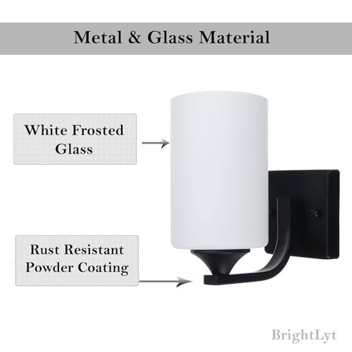 BrightLyt Wall Lights for Living Room Decoration, Wall Lamps for Bedroom, Diwali Home Decoration Items/Bedside/Mirror Side lamp (Metal Black Up & Down Lighting) - Image 5