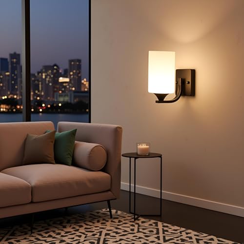 BrightLyt Wall Lights for Living Room Decoration, Wall Lamps for Bedroom, Diwali Home Decoration Items/Bedside/Mirror Side lamp (Metal Black Up & Down Lighting) - Image 2