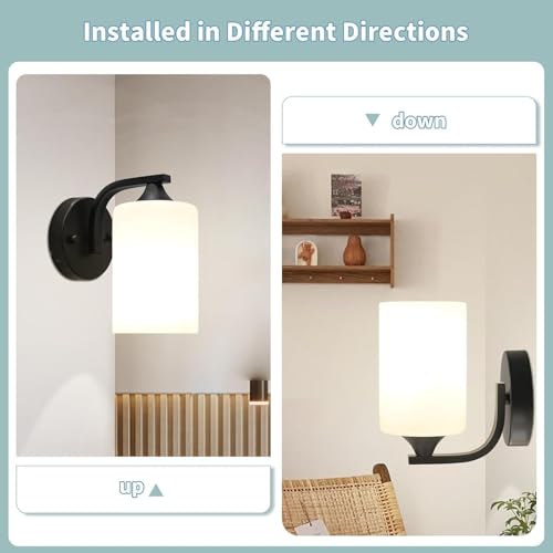 BrightLyt Wall Lights for Living Room Decoration, Wall Lamps for Bedroom, Diwali Home Decoration Items/Bedside/Mirror Side lamp (Metal Black Up & Down Lighting) - Image 4