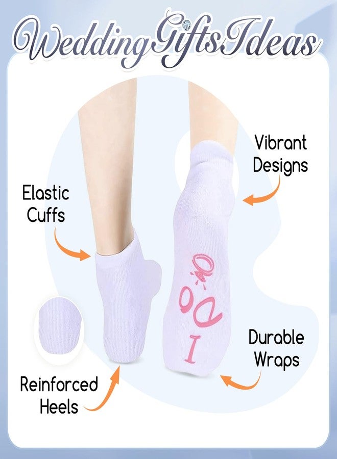 sockfun Wedding Socks for Couples - Bride & Groom Gifts for Wedding Day, Engagement Socks - Image 2