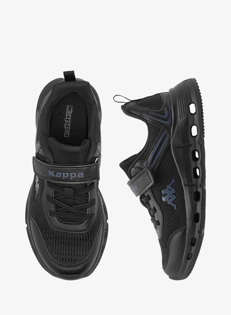 Kappa Boys' Logo Detail Sports Shoes with Hook and Loop Closure - Image 3